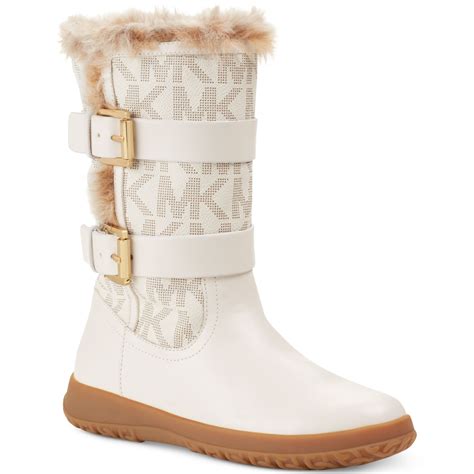 michael kors white winter boots|Michael Kors winter boots platform.